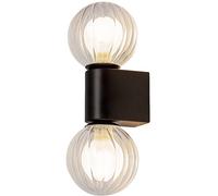 Rabalux Colzar applique murale 2x3.5 W noir-transparent 75022