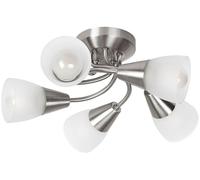 Rabalux Connor plafonnier 5x40 W chrome-satin-verre opalisé 5691