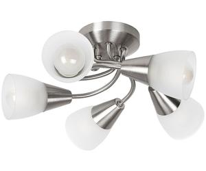 Rabalux Connor plafonnier 5x40 W chrome-satin-verre opalisé 5691