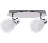 Rabalux Dave plafonnier 2x40 W blanc-chrome 6836