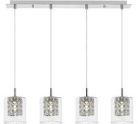 Rabalux Duchess lampe suspendue 4x40 W chrome-transparent 3116