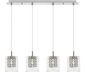 Rabalux Duchess lampe suspendue 4x40 W chrome-transparent 3116