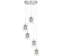 Rabalux Duchess lampe suspendue 5x40 W chrome-transparent 3117