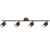 Rabalux Edmund plafonnier 4x25 W noir-bois 5298