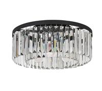 Rabalux Eloisa plafonnier 3x25 W noir-transparent 71093