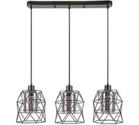 Rabalux Emrys lampe suspendue 3x40 W noir-fumé 72113