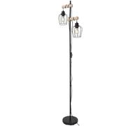 Rabalux Fabian lampadaire 2x40 W noir-bois 5246
