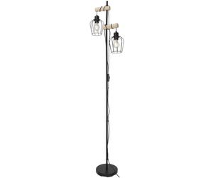 Rabalux Fabian lampadaire 2x40 W noir-bois 5246