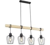 Rabalux Fabian lampe suspendue 4x40 W noir-bois 5247