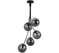 Rabalux Glory lampe suspendue 5x40 W noir-fumé 3508