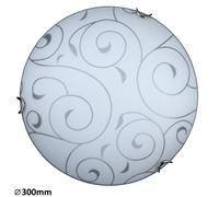 Rabalux Harmony plafonnier 1x60 W blanc-chrome-motif 3852