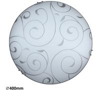 Rabalux Harmony plafonnier 2x60 W blanc-chrome-motif 3853