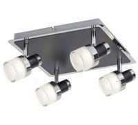 Rabalux Harold plafonnier 4x20 W chrome-verre opalisé 5024