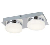 Rabalux Hilary plafonnier 2x10 W blanc-chrome 5662