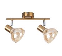 Rabalux Holly plafonnier 2x40 W laiton-ambré 5547