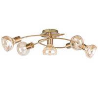Rabalux Holly plafonnier 5x40 W laiton-ambré 5552
