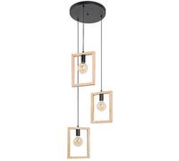 Rabalux Indigo lampe suspendue 3x40 W noir-bois 2293