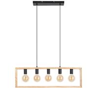 Rabalux Indigo lampe suspendue 5x40 W noir-bois 2294