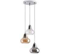 Rabalux Jezabel lampe suspendue 3x60 W chrome-fumé 7977