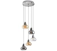 Rabalux Jezabel lampe suspendue 5x60 W chrome 7978