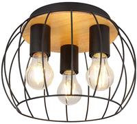 Rabalux Kamala plafonnier 3x25 W noir-bois 5293