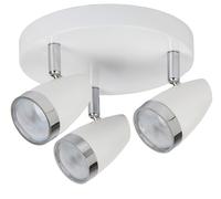 Rabalux Karen plafonnier 3x4 W blanc-chrome 6668
