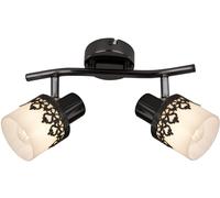 Rabalux Lacey plafonnier 2x40 W blanc-noir 5342