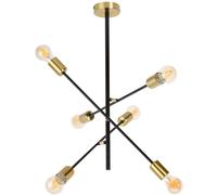 Rabalux Lanny plafonnier 6x15 W noir 2104