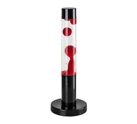 Rabalux Lavastic Lampe LED 25 W - Lampe d’Ambiance à Cire Rouge Lumière Blanc Chaud Design Moderne Pied Métal Abat Jour Verre pour Salon Chambre Enfant