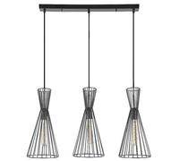 Rabalux Leandros lampe suspendue 3x60 W noir 72006