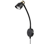 Rabalux Lilou applique murale 1x25 W noir-doré 73051