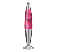 Rabalux Lollipop 2 Lampe à lave, Verre Métal, klar/rosa, 11 x 11 x 42 cm, E14 25watts
