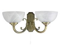 Rabalux Marlene applique murale 2x40 W laiton-albâtre 8542