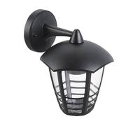 Applique murale de jardin classique noire lampe murale de jardin en métal noir. [EEK: G]
