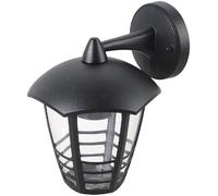 Applique murale de jardin classique noire lampe murale de jardin en métal noir. [EEK: G]