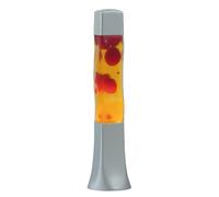 rabalux Marshal 4109 Lampe à lave en verre 25 W E14 Rouge/jaune/argenté 10,4 x 10,4 x 41,5 cm