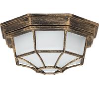 Éclairage Traditionnel Luminaire Extérieur Plafonnier Porche IP44 Or Antique 8376