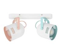 Rabalux Minuet plafonnier 2x40 W blanc-rose-menthe biała/miętowa/różowa7013