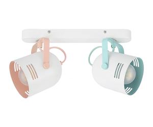 Rabalux Minuet plafonnier 2x40 W blanc-rose-menthe biała/miętowa/różowa7013