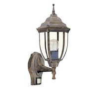Rabalux Nizza Applique extérieure 1x E27 or antique avec détecteur de mouvement
