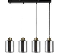 Rabalux Perez lampe suspendue 4x40 W noir-fumé 72247