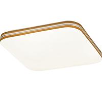 Rabalux Plafonnier LED blanc Oscar2 avecReproduction bois carré 330x330mm 18W 71174