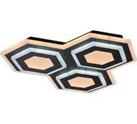 Rabalux Plafonnier LED noir Bitsi 415x415mm 72W CCT avec DO 71115
