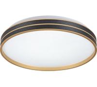 Rabalux Plafonnier LED noir et or Gandor 390mm 24W CCT avec DO 71141