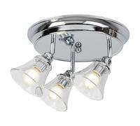 Rabalux plafonnier, salle de bain, IP44, 3 prises E14, max 40W, chrome, Antoine