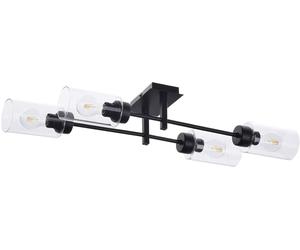 Rabalux Prudence plafonnier 4x40 W noir-transparent 2672