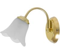 RABALUX Applique Lampe Fleur Romantique Luminaire Murale Intérieur Style Art Nouveau Dorée/Verre Opal 1/1/778