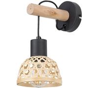 Rabalux Rattan applique murale 1x15 W noir-bois 71025