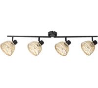 Lampe ronde en rotin deux ou quatre spot lampe murale [EEK: G]