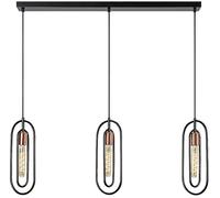 Rabalux Rovier lampe suspendue 3x40 W noir-cuivre 72264
